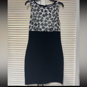 Black and white flower dress